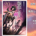転生したら剣でした 20の表紙画像（レビュー記事導入用）