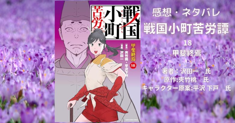 戦国小町苦労譚18巻の表紙画像(レビュー記事導入用)
