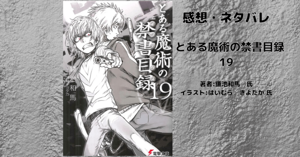 とある魔術の禁書目録 19の表紙画像（レビュー記事導入用）