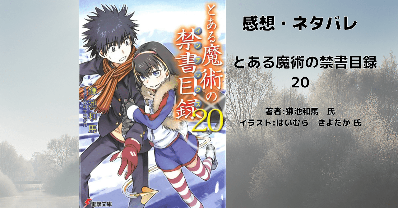 とある魔術の禁書目録 20の表紙画像（レビュー記事導入用）
