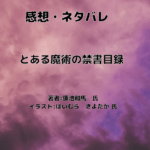 とある魔術の禁書目録indexの表紙画像（レビュー記事導入用）