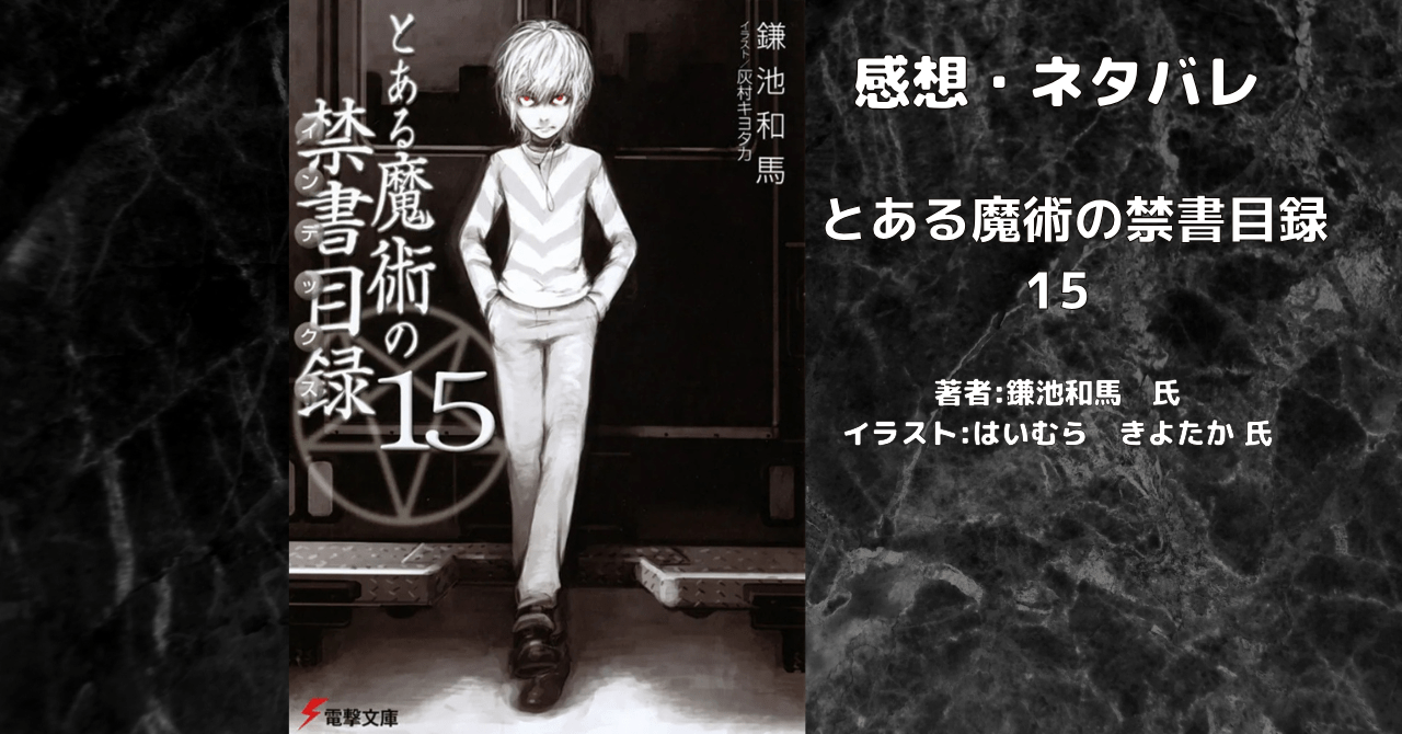 とある魔術の禁書目録 15の表紙画像（レビュー記事導入用）